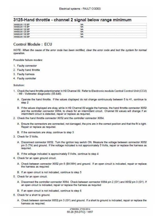 Case 110, 115, 120, 130, 140 Maxxum EP Tractor Service Manual - Image 5