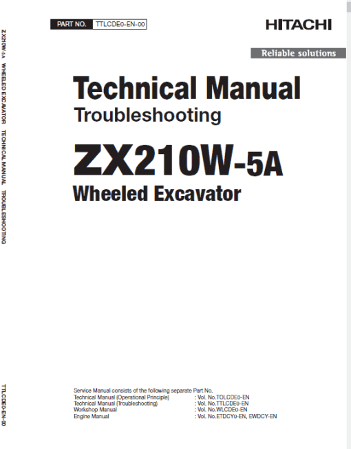 Hitachi ZX210W-5A ZAXIS Excavator Repair Manual - Image 5