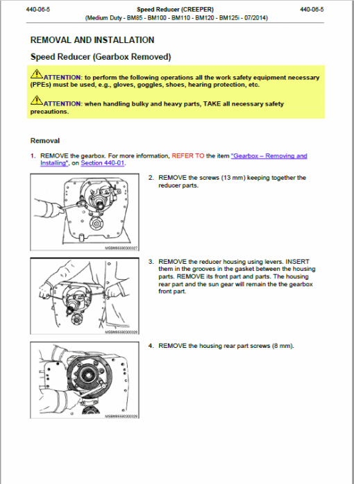 Valtra BM85, BM100, BM110, BM120, BM125i Tractor Service Manual - Image 5