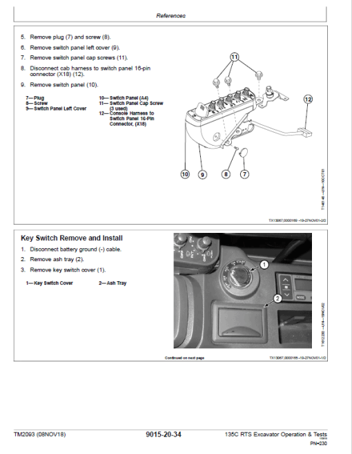 John Deere 135C RTS Excavator Repair Technical Manual - Image 5