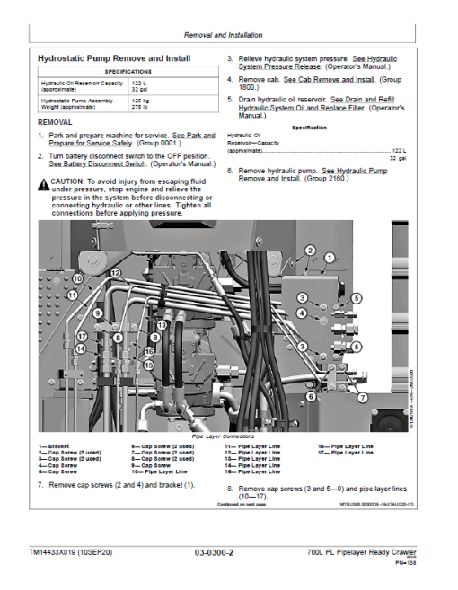 John Deere 700L PL Crawler Dozer Repair Technical Manual (S.N after F383562 - ) - Image 5