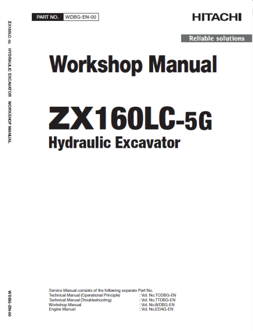 Hitachi ZX160LC-5G and ZX160LC-6 Excavator Service Repair Manual - Image 3