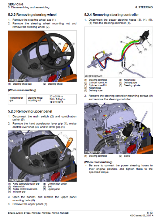 Kubota BX23S, LA340, BT603 Tractor Loader Workshop Manual - Image 5