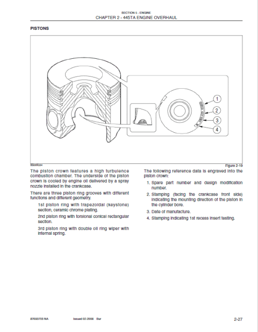 Kobelco ED195-8 Tier 3 Excavator Dozer Repair Service Manual - Image 5