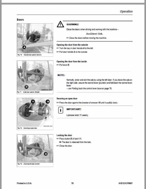 Gehl 680 Wheel Loader Repair Service Manual - Image 5