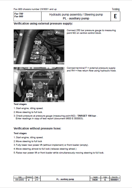 Fendt 916, 920, 924, 926 Favorit Vario COM II Tractors Workshop Repair Manual - Image 4