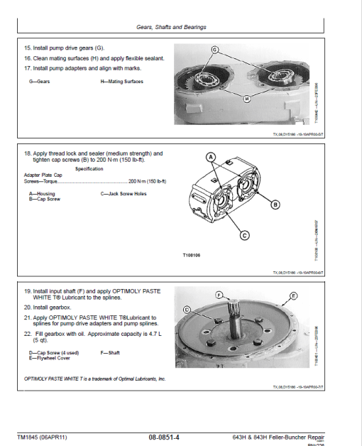 John Deere 643H, 843H Feller Buncher Service Repair Manual (TM1844 and TM1845) - Image 5