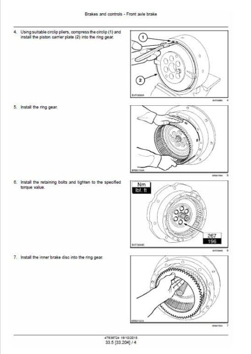 Case 115, 125, 135, 145 Maxxum CVT Tractor Service Manual - Image 5