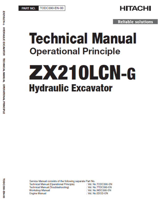 Hitachi ZX210LCN-G ZAXIS Excavator Repair Manual - Image 5