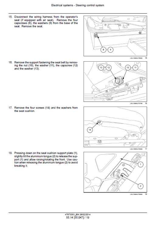 New Holland W190C, W230C Tier 4A Wheel Loader Service Manual - Image 5