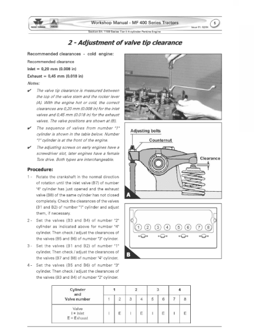 Massey Ferguson 451, 471, 481, 491, 492 Tractor Service Manual - Image 5