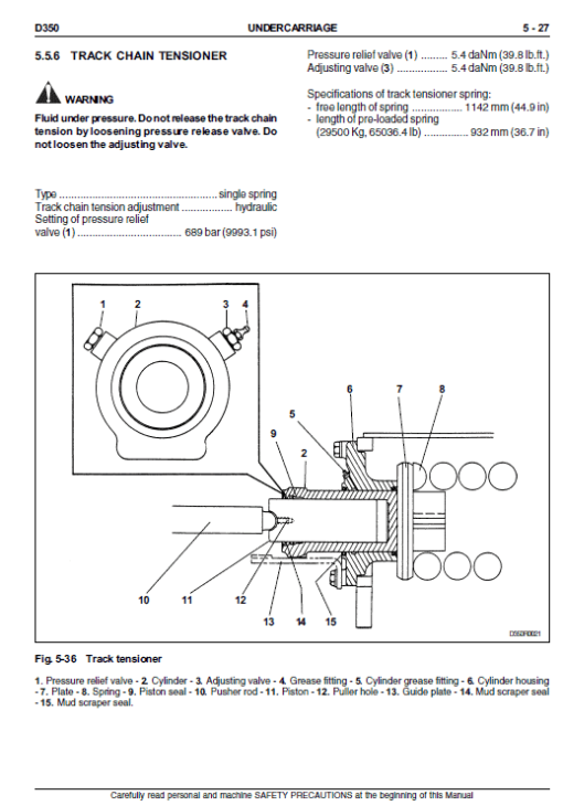 New Holland D350 Bulldozer Dozer Service Manual - Image 4