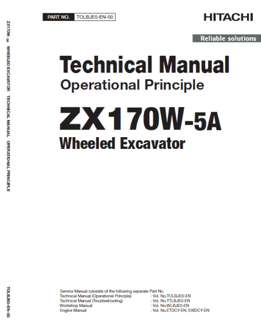 Hitachi ZX170W-5A and ZX170W-5B Excavator Service Repair Manual - Image 3