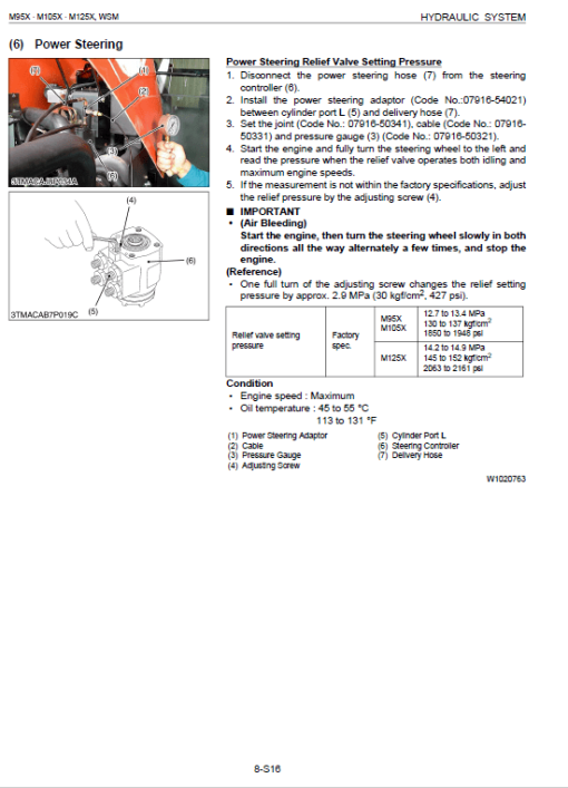 Kubota M95X, M105X, M125X Tractor Workshop Service Manual - Image 5