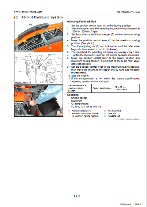 Kubota STW34, STW37, STW40 Tractor Service Manual - Image 5