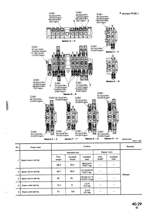 Komatsu PC25-1, PC30-7, PC40-7, PC45-1 Excavator Service Manual - Image 5