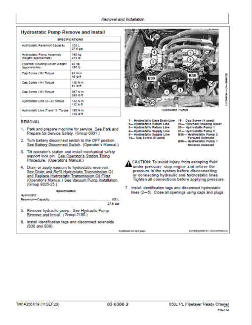 John Deere 850L PL Crawler Dozer Repair Technical Manual (S.N after F352989 - ) - Image 5