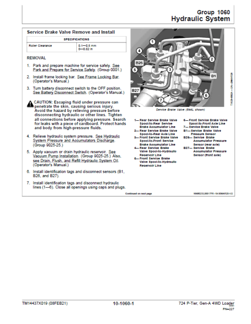 John Deere 724 P-Tier, Gen-A 4WD Loader Repair Technical Manual (S.N D_10283 - ) - Image 5