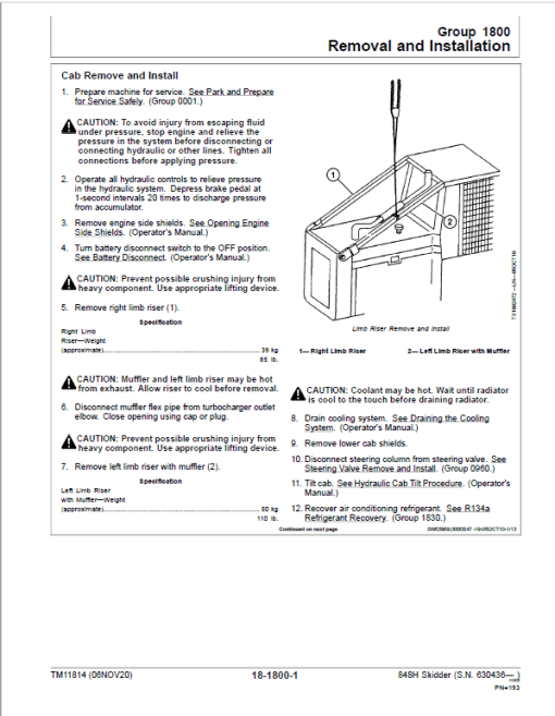 John Deere 848H Skidder Repair Technical Manual (S.N after 630436 - ) - Image 5