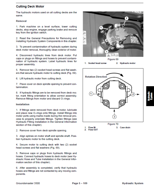 Toro Groundsmaster 3500-D, 3500-G (Model 30807, 30809) Service Repair Manual - Image 5