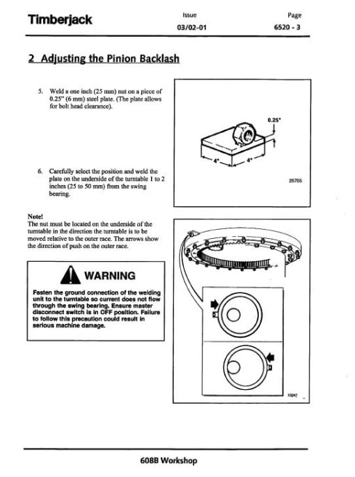 Timberjack 608B Carrier Service Repair Manual (SN X005001 an up) - Image 5