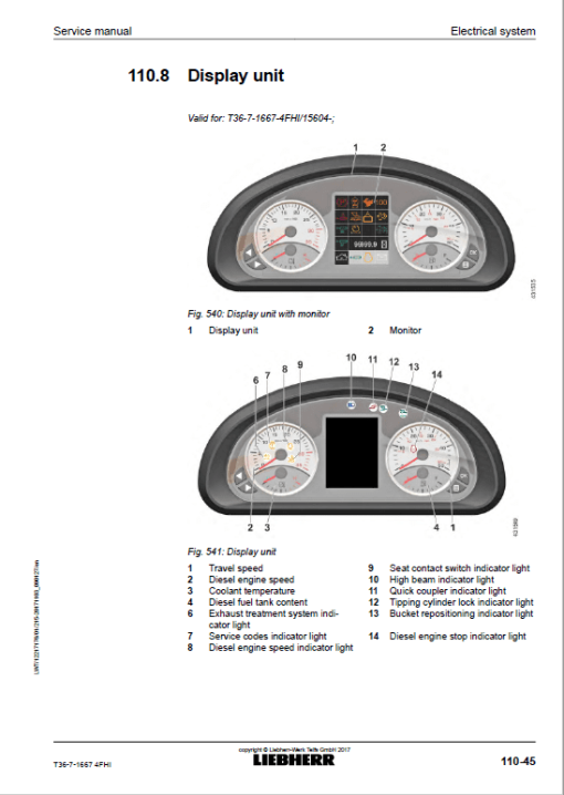 Liebherr T36-7 Telescopic Handler Service Manual - Image 5