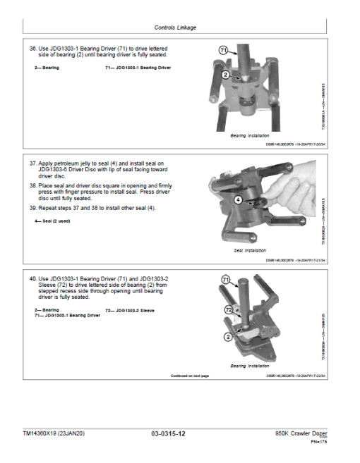 John Deere 950K Crawler Dozer Repair Technical Manual (S.N after C334109 - ) - Image 5