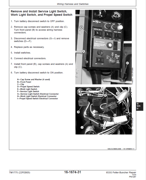 John Deere 653G Feller Buncher Service Repair Manual (SN before - 880059) - Image 5