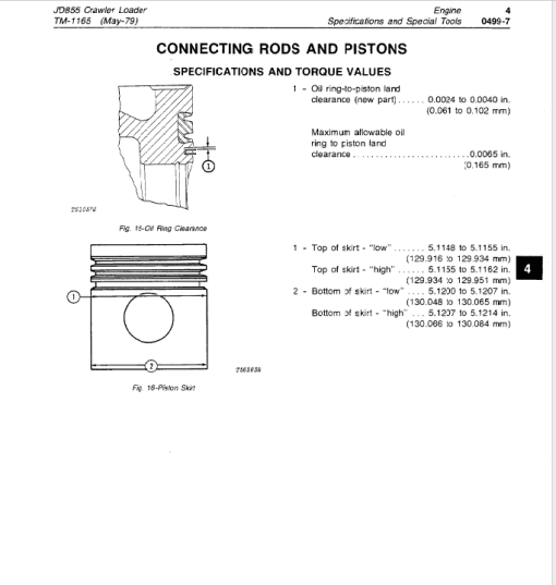 John Deere 855 Crawler Loader Repair Technical Manual (TM1165) - Image 6