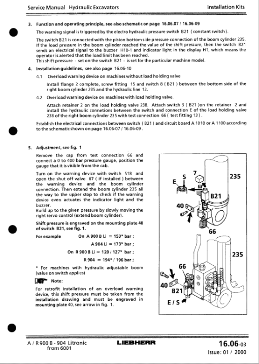 Liebherr R900B, R904, R914, R924, R934, R944 Litronic Excavator Service Manual - Image 5