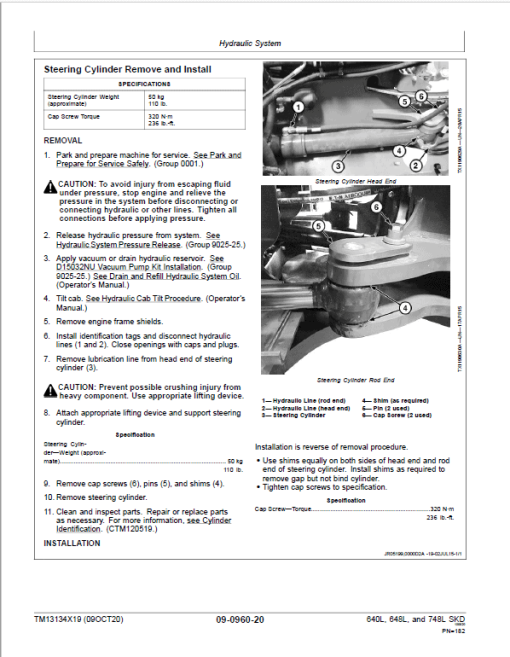 John Deere 640L, 648L, 748L Skidder Repair Manual (S.N F666893 - F690813 ) - Image 5