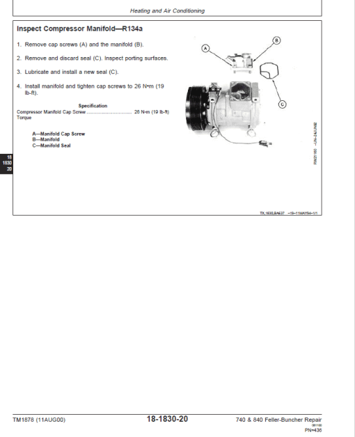 John Deere 740, 840 Feller Buncher Service Repair Manual (TM1877 and TM1878) - Image 5