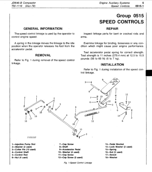 John Deere 646B Compactor Repair Technical Manual (TM1116) - Image 6