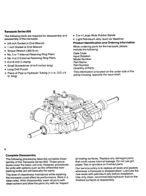 Ford YT12.5, YT14, YT16 and YT16H Yard Tractor Service Manual - Image 5