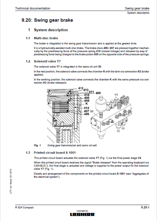 Liebherr R924 and R924 Tier 3 Compact Excavator Service Manual - Image 6