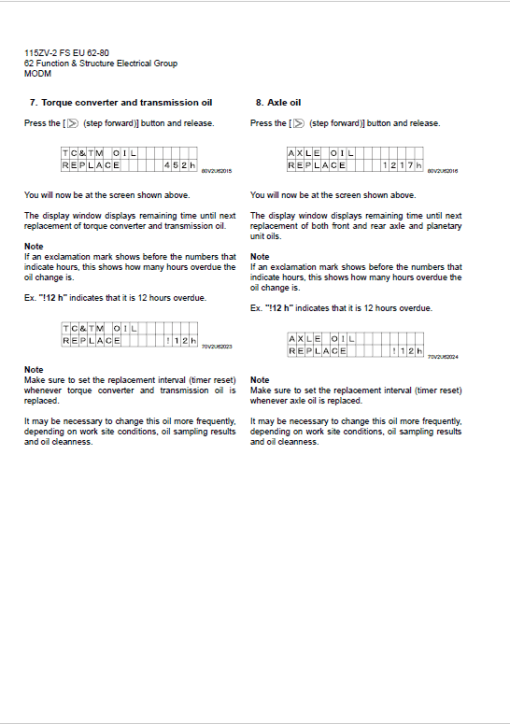 Kawasaki 115ZV-2 Wheel Loader Service Manual - Image 4