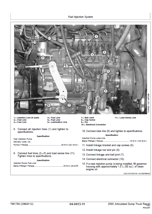 John Deere 250C Articulated Dump Truck Repair Technical Manual - Image 5