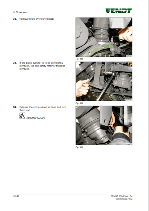 Fendt 1038, 1042, 1046, 1050 Vario S4 Tractors Workshop Repair Manual - Image 5