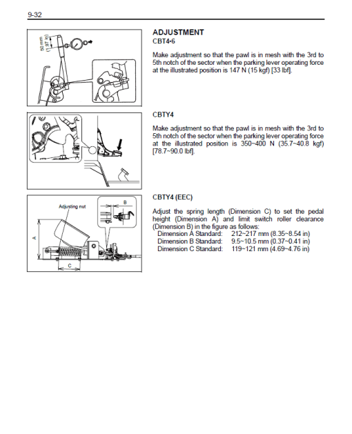 Toyota CBT4, CBTY4, CBT6 Towing Tractor Repair Service Manual - Image 5