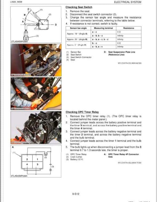 Kubota L4600 Tractor Workshop Repair Manual - Image 5