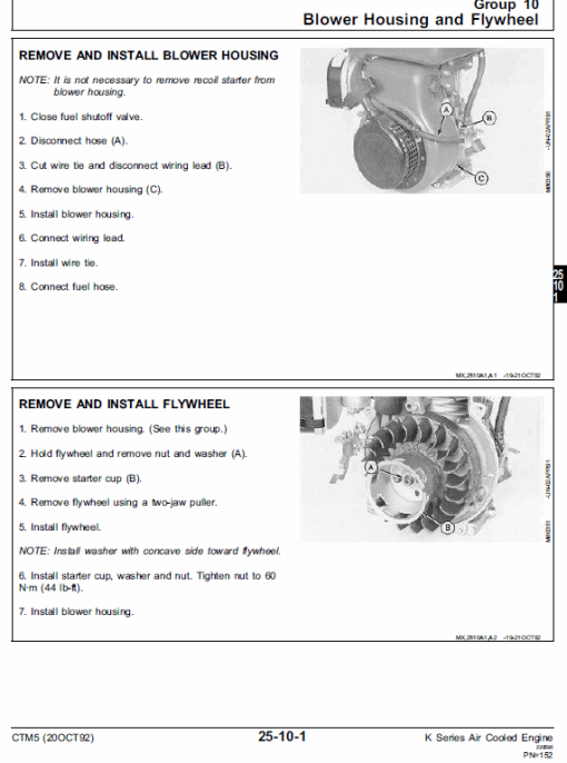 John Deere K Series Air Cooled & Liquid Cooled Engines Manual (CTM5 and CTM39) - Image 6