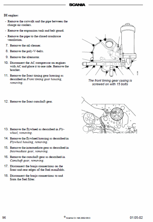 Scania DC16, DI16 16-litre Engine Workshop Service Manual - Image 2