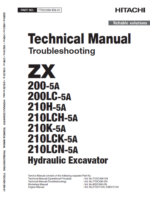 Hitachi ZX200-5A and ZX210LCN-5A Excavator Service Repair Manual - Image 4