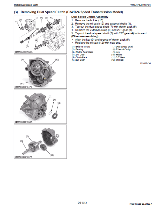 Kubota M8540, M9540 Tractor Workshop Service Manual - Image 6