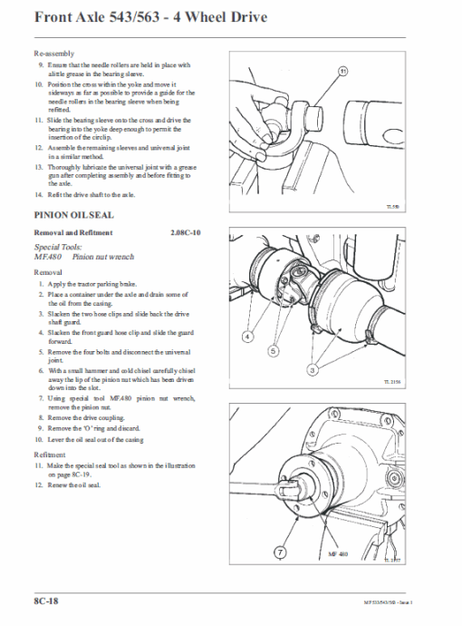 Massey Ferguson 533, 543, 563 Tractor Service Manual - Image 5