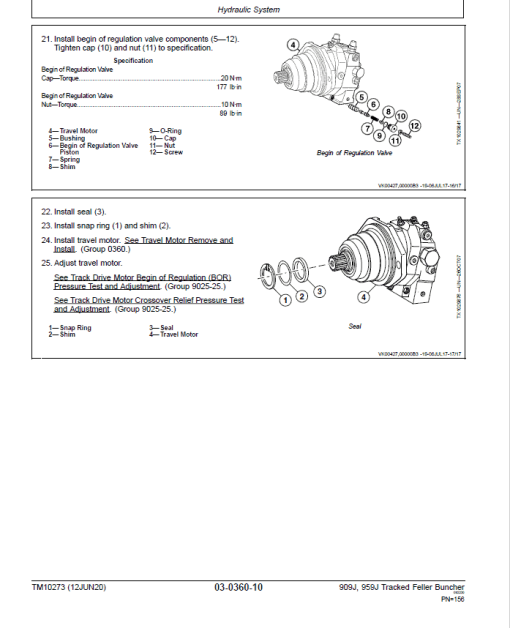 John Deere 909J, 959J Tracked Feller Buncher Service Repair Manual (TM10272 and TM10271) - Image 5