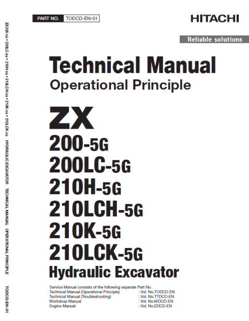 Hitachi ZX200-5G Excavator Service Repair Manual - Image 2