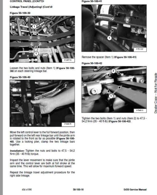 Bobcat S450 Skid-Steer Loader Service Repair Manual - Image 5