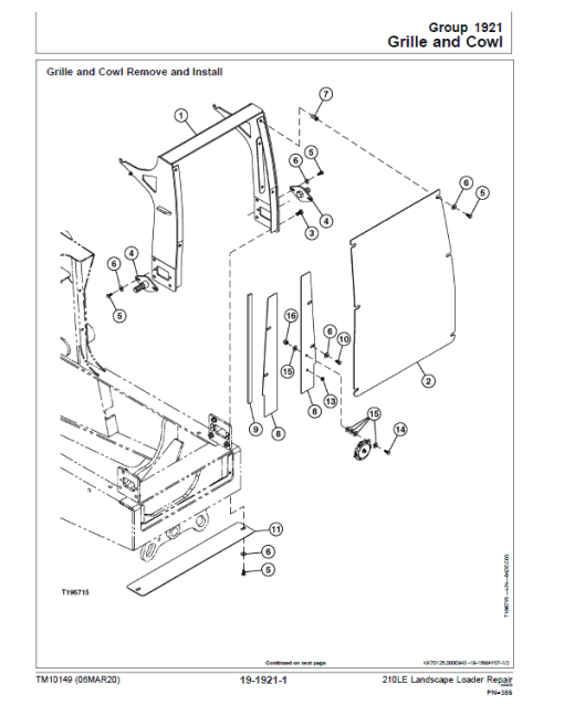 John Deere 210LE Landscape Loader Repair Technical Manual (S.N after 888001 - ) - Image 5