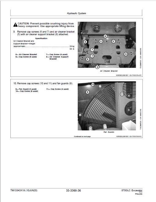 John Deere 870GLC Excavator Repair Technical Manual (S.N after F890001 - ) - Image 5